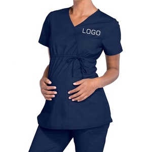 Ensemble d'uniformes de maternité haut de gamme, tissu extensible doux, vêtements de travail pour infirmières, vêtements médicaux confortables pour la grossesse - Product Image 6