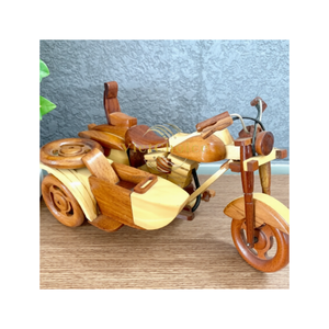 Motocicleta Vintage Modelo Amy de Madera de Palisandro Indio Vietchoice al Mejor Precio en Vietnam |   Madera 100% Natural |   Decoración de Lujo en PU Pulido - Product Image 4