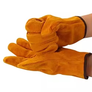 JNM SAFETY Premium Cowhide Split Leather Driver <b>Gloves</b>-Adjustable Wristlet Abrasion Anti-Static Hand Protection Safety <b>Gloves</b> - Product Image 1