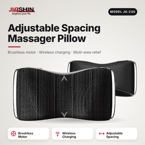Almohadilla de Masaje Eléctrico Inalámbrica para Tejido Profundo, Masajeador Shiatsu Recargable para Cuello y Hombros, Relajante para Uso en Casa y Oficina - Product Image 1