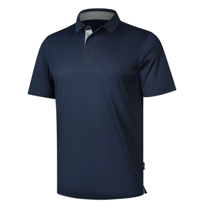 Polo de golf personnalisé avec logo brodé, 100% polyester, pour hommes, polo de sport de haute qualité, polo uni - Product Image 5
