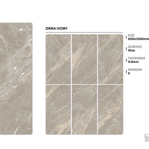 Azulejos de porcelana de lujo modernos con superficie adhesiva, tamaño 600x1200, formato grande para interiores residenciales - Product Image 1