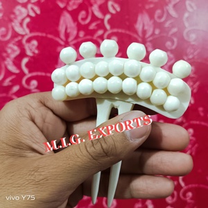 Épingle/bâtonnet à cheveux en os de buffle naturel OU fourche à cheveux, nouveau style 2026, pour fixer les chignons et les torsades. - Product Image 1