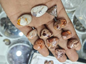พลอยแจสเปอร์ขัดเงาทำมือ หลายสี โทนสีเอิร์ธโทน หินหลวม ขายส่ง อุปกรณ์ทำเครื่องประดับ - Product Image 4