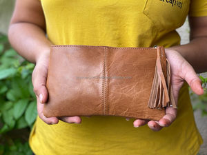 Pochette en cuir élégant pour femmes, porte-monnaie, Logo personnalisé, meilleures ventes, - Product Image 5