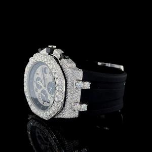Best Selling Black Silicon Case Mossinate Diamond <b>Watch</b> <b>Waterproof</b> for <b>Men</b> Jewelry Gift and Party Use Available at Good Price - Product Image 4