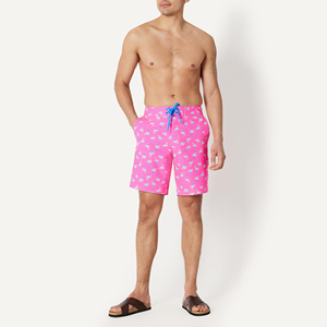 Shorts de bain pour hommes style moderne, imprimé sublimé, couleurs vives, séchage rapide, tissu polyester, style insulaire traditionnel - Product Image 6