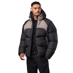 Custom High Quality <b>Cropped</b> Winter Down Men's and Women's Hooded Waterproof <b>Puffer</b> <b>Jacket</b> with Zipper Closure - Product Image 3