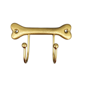 Gancho de pared de metal resistente con forma de hueso de perro, estilo vintage, doble gancho para correas, toallas y llaves, para decoración de entrada de tiendas de mascotas, suministro de fábrica - Product Image 1