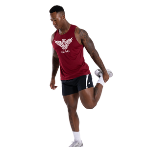 Mens 100% Polyester Breathable Quick Dry Casual Gym Tank Top Sleeveless Workout <b>Stringer</b> <b>Vest</b> Custom Logo Fitness Training - Product Image 3
