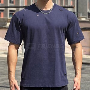 เสื้อยืดแฟชั่นสไตล์ดิสเทรส 100% ผ้าฝ้าย ดีไซน์เรียบง่าย ทันสมัย เหมาะสำหรับใส่ไปยิม เดินทาง และสวมใส่ในชีวิตประจำวัน สไตล์สตรีท น้ำหนักเบา - Product Image 5