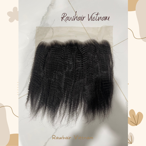 Yaki ผมต่อแบบตรงสีดำธรรมชาติสีดำแบบคู่ด้านหน้า13x4จากธุรกิจ Rawhair ประเทศเวียดนาม - Product Image 2