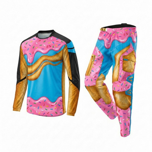 Conjunto de Jersey y Pantalones de Motocross de Verano/Invierno, Diseño Personalizado, Venta al Por Mayor, Equipación MX, Ropa de Motocross de Dos Piezas, Transpirable y de Secado Rápido - Product Image 2