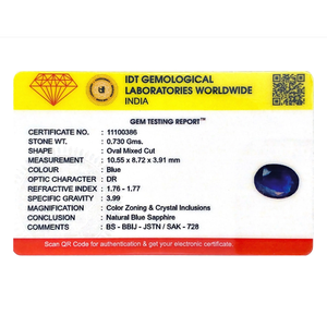 Natural Blue Sapphire 35 Carat Loose Gemstone for Fine Jewelry - Product Image 4