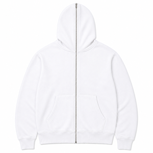 Sudadera con capucha de invierno personalizada de algodón grueso con cremallera completa, forro polar prémium, estilo urbano, con logotipo personalizado OEM ODM - Product Image 5