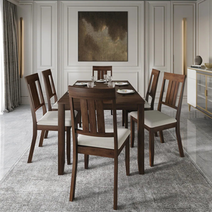 Modern Wooden <b>Dining</b> Table Set Minimalist <b>Dining</b> Room Furniture Custom Size <b>Dining</b> Table and <b>Chair</b> Set - Product Image 2