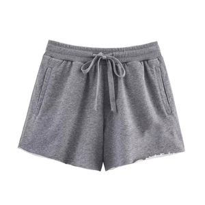 Conjunto de Dos Piezas Casual para Mujer, Personalizado al por Mayor, de Algodón, para Verano, Camiseta y Pantalones Cortos, Ropa Deportiva con Logotipo Personalizado - Product Image 1