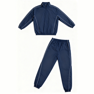 Conjunto Deportivo de Dos Piezas para Hombre, Otoño 2026, Chaqueta Cortavientos y Pantalones de Felpa, Personalizable, de Alta Calidad - Product Image 2