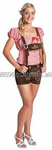 <b>Women's</b> Traditional <b>Lederhosen</b> Short With Custom Embroidery and Logo for Oktobarfest 2026 - Product Image 3