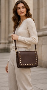 Luxury <b>Studded</b> Leather Crossbody <b>Bag</b> for Women Designer Shoulder Purse Fashion Travel Messenger <b>Bag</b> - Product Image 2