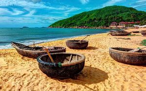 Coracle Tradicional de Bambú Vietnamita, Barco Artesanal Tejido con Material Natural para Decoración de Festivales en la Playa, Eventos en Resorts Costeros y Exhibiciones - Product Image 6