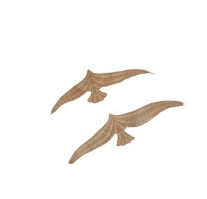 Décoration murale artisanale en forme d'oiseau en rotin, écologique, pour chambre d'enfant, artisanat décoratif. - Product Image 2