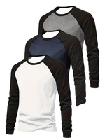 T-shirt décontracté unisexe de haute qualité en coton 200 grammes, col rond, manches longues, respirant, écologique, style formel, séchage rapide