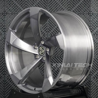 Jantes forgées sur mesure XINLAI Monobloc 5x112 5x114.3 5x120 19 20 21 pouces Face usinée argentée 5 branches fendues pour BMW E92