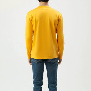 Camiseta informal ligera de manga larga para hombre, ropa sencilla a la moda, camiseta transpirable de cuello redondo y manga larga para hombre - Product Image 2