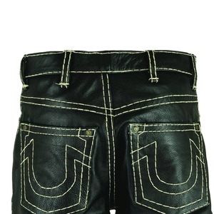 Pantalon en cuir véritable décontracté pour homme, modèle 2026, le plus vendu, sur mesure, avec options taille haute ou basse - Product Image 5