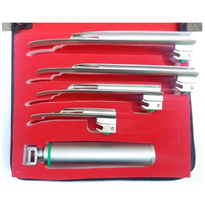 <b>Optic</b> Miller Macnatosh Laryngoscopes Set ENT <b>Instruments</b> Premium Surgical Airway Management Equipment for Hospitals Clinics - Product Image 4