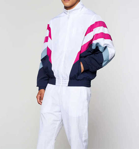 Custom Logo Windbreaker Nylon <b>Jacket</b> and <b>Track</b> Pants Zip up Sweatsuit Set Customized Patchwork Summer Wear Tracksuits <b>For</b> <b>Men</b> - Product Image 1