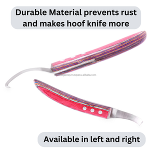 Meilleure qualité couteau à sabot râpe maréchal-ferrant gauche et droite en forme de bord de rasoir pour mouton, chèvre et autres animaux avec manche en bois - Product Image 6