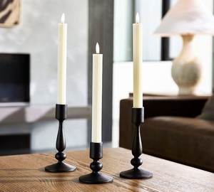 ชุดเชิงเทียนเหล็กสีดำ 3 ชิ้น ตกแต่งบ้านทรงสูง แข็งแรง ทนทาน - Product Image 4