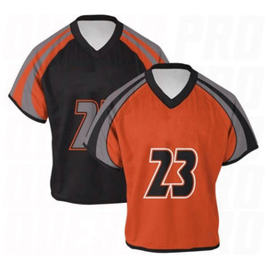 Maillot de lacrosse personnalisé avec logo, en tissu Spandex et coton, imprimé, pour le football, avec design personnalisé pour hommes, respirant - Product Image 1