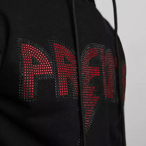 Sudadera moderna con pedrería brillante, forro interior suave, ajuste cómodo, ideal para uso diario y looks llamativos - Product Image 3