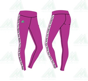 Legging de yoga taille haute respirant sans couture avec cordon de serrage, effet ventre plat, anti-cellulite, en polyester, pour le sport et le fitness - Product Image 3