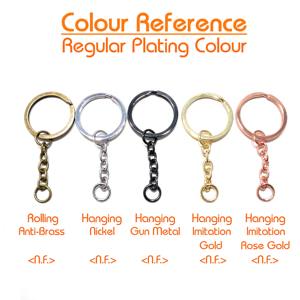 MING KEE METAL Vente en gros de porte-clés ronds de luxe personnalisés avec impression en relief, pendentif en métal, accessoires de bricolage - Product Image 4