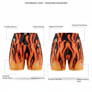 Short de sport pour femme, effet ventre plat, extensible, respirant, avec effet push-up fessier, compression, idéal pour l'entraînement - Nouvelle collection - Product Image 2