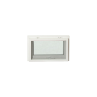 Звукоизоляционное водонепроницаемое раздвижное окно-навес Hoffen Pro UPVC (Таиланд) 80x50 с белой рамой, москитной сеткой, современное, для улицы, с пожизненной гарантией