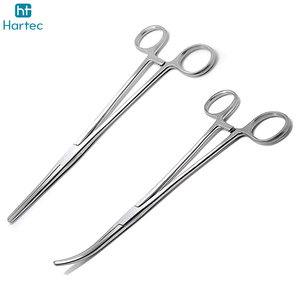 Pinces à moustiques professionnelles en acier inoxydable, droites et courbées, 12,5 cm, pinces hémostatiques, instruments chirurgicaux, dentaires et vétérinaires - Product Image 4