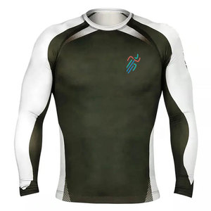 Rashguard MMA de Manga Larga sin Costuras, Diseño Personalizado, Alta Calidad, Transpirable, Secado Rápido, Ecológico, Spandex/Poliéster, Precio Económico - Product Image 1