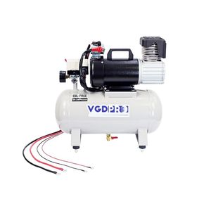Professional 12V 25L Tank Weatherproof Heavy Duty Piston Type Portable Oil-Free Lifting Equipment DC <b>Air</b> Compressor - Product Image 2