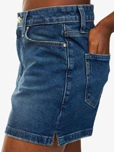 Shorts de Mezclilla Azul de Cintura Alta para Hombre, Casuales, de Algodón Lavado, Tipo Bermuda, con Bolsillos, Cintura Elástica, de Secado Rápido - Product Image 6