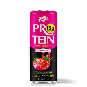 Batido de Proteína a Base de Plantas, Sabor Fresa, 320 ml, 15 g de Proteína, Sin Lactosa, Vegano - Product Image 1