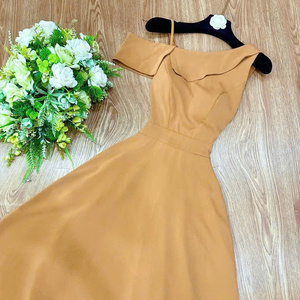 Vestido Largo Sexy de Manga Corta para Mujer, Estilo Maxi, Natural, Simple, Lavable, de Seda, para Primavera, ODM, Combinación Perfecta de Elegancia y Comodidad - Product Image 3