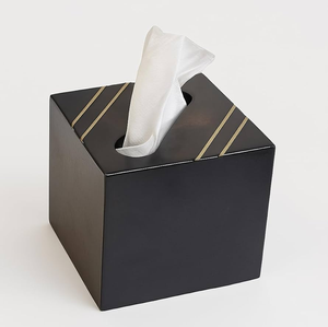 Caja de pañuelos de mármol en forma de cubo, soporte de pañuelos de piedra hecho a mano de lujo, elegante accesorio de decoración para el hogar y el baño. - Product Image 6