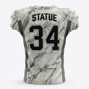 Conjunto de Uniforme de Fútbol Americano Personalizado, 100% Poliéster Malla, Cuello en V, Impresión Digital, Uniforme de Equipo, Venta al Por Mayor OEM - Product Image 6