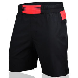 Shorts de boxe pour hommes de haute qualité, couleur unie, légers, séchage rapide, prix bas, impression de logo personnalisée - Product Image 3