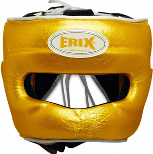 Protège-tête de boxe professionnel en cuir avec double visière et protection des joues pour l'entraînement et le sparring unisexe - Product Image 5